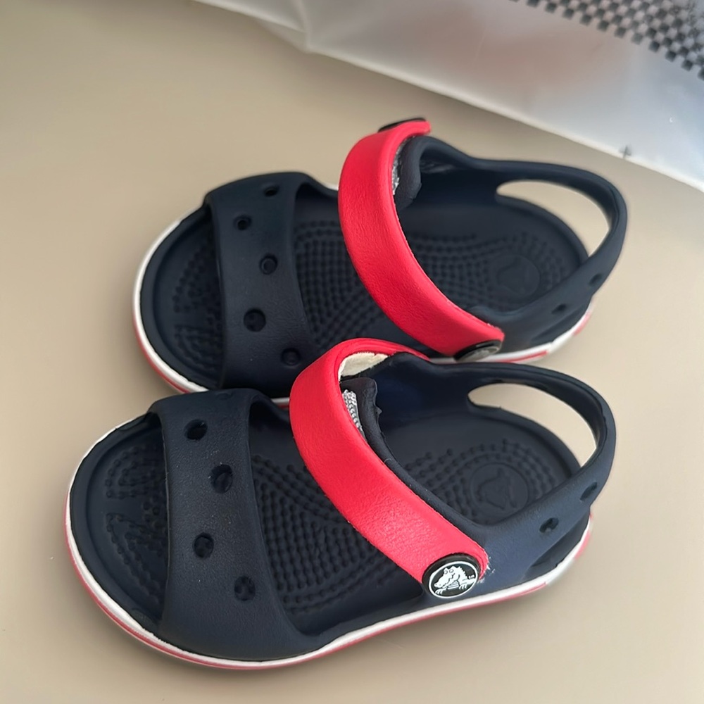 Croc baby sandals